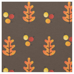 Herbst-Blätter und Beeren-Muster Stoff