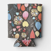 Herbst Blätter und Vögel. Dosenkühler (Vorderseite)