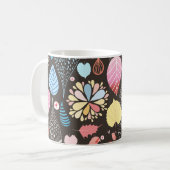 Herbst Blätter und Vögel. Kaffeetasse (Vorderseite Links)