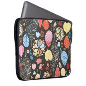 Herbst Blätter und Vögel. Laptopschutzhülle (Vorne Rechts)