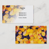 Herbst-Blätter Visitenkarte (Vorne/Hinten)