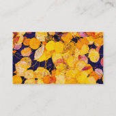 Herbst-Blätter Visitenkarte (Rückseite)