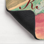 Herbst-Blätter--zum Monogramm Mousepad (Ecke)