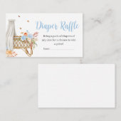 Herbst Blauer Pumpkin-Windeln-Raffel in der Liebe Begleitkarte (Vorne/Hinten)