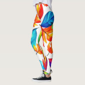 Herbst bleibt Abstrakt Leggings (Links)