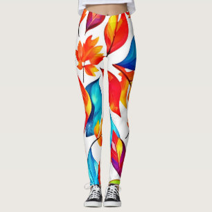 Herbst bleibt Abstrakt Leggings