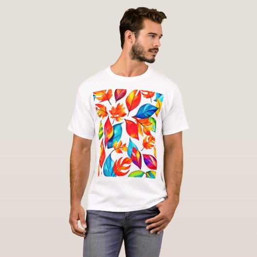 Herbst bleibt Abstrakt T-Shirt (Vorne ganz)