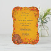 Herbst-Bliss-Hochzeit Einladung (Stehend Vorderseite)