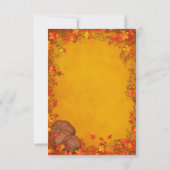 Herbst-Bliss-Hochzeit RSVP Karte (Rückseite)