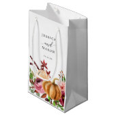 Herbst Bliss Hotel Wedding Geschenktasche Kleine Geschenktüte (Vorderseite Schrägansicht)