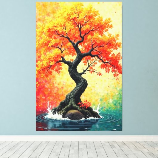 Herbst Bliss Leinwanddruck (Insitu (Holzboden))