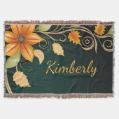 Herbst Blossom Elegance Decke (Vorderseite)