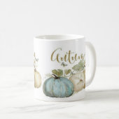 Herbst-Blue Pumpkin-Kaffee-Tasse Kaffeetasse (VorderseiteRechts)