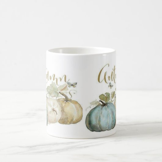 Herbst-Blue Pumpkin-Kaffee-Tasse Kaffeetasse (Mittel)