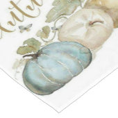 Herbst Blue Pumpkin Table Runner Kurzer Tischläufer (Ecke)