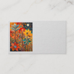 Herbst-Blume-Artwork-Visitenkarten Visitenkarte