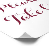 Herbst-Blume Bitte nehmen Sie ein Schildkröten, Or Poster (Ecke)