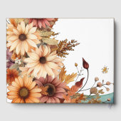 Herbst-Blume Brautparty Gästebuch (Rückseite)