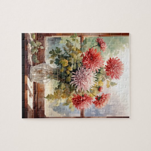 Herbst Blume Chrysanthemums Puzzle 110 Stk. 20,3 x (Horizontal)