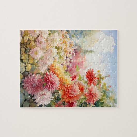 Herbst Blume Chrysanthemums Puzzle 110 Stk. 20,3 x (Horizontal)