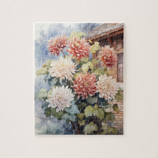 Herbst Blume Chrysanthemums Puzzle 110 Stk. 20,3 x