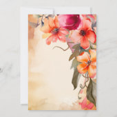 Herbst-Blume - Einladung (Rückseite)