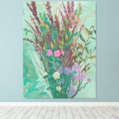 "Herbst-Blume" extra groß Leinwanddruck (Insitu (Holzboden))