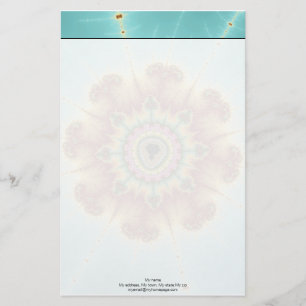 Herbst-Blume - Fraktal Briefpapier