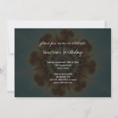 Herbst-Blume - Fraktal Einladung (Rückseite)