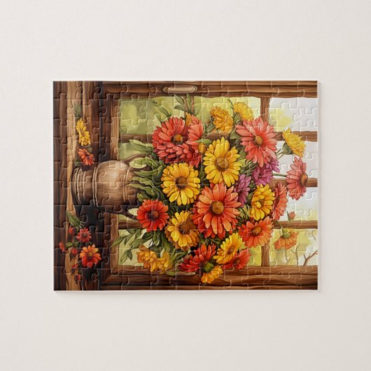 Herbst Blume Helenium Puzzle 110 Stk. 20,3 x 25,4  (Horizontal)