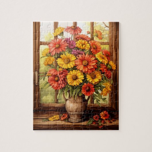 Herbst Blume Helenium Puzzle 110 Stk. 20,3 x 25,4 (Vertikal)