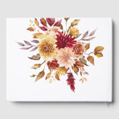 Herbst-Blume-Hochzeit Gästebuch (Rückseite)