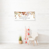 Herbst Blume Hochzeitsfeier Abschluss Banner (Insitu)