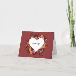 Herbst Blume Hochzeitslehre Vielen Dank Karten