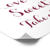 Herbst Blume Liebe ist Sweet Sign Poster, Orange P Poster (Ecke)