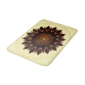 Herbst Blume Mandala...... Badematte (Schrägansicht)