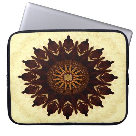 Herbst Blume Mandala...... Laptopschutzhülle (Vorderseite)