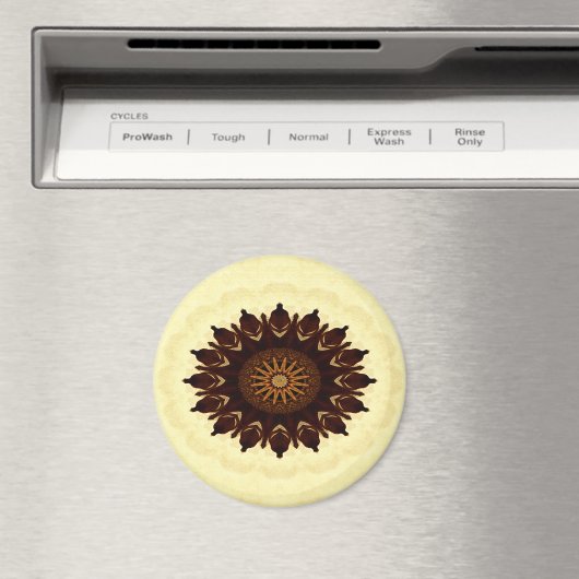 Herbst Blume Mandala...... Magnet (In Situ (Geschirrspüler))