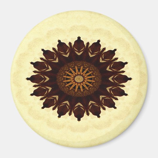Herbst Blume Mandala...... Magnet (Vorne)