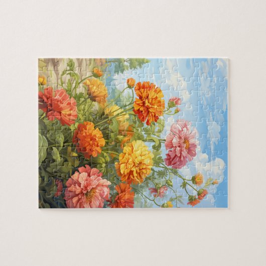 Herbst Blume Marigold Puzzle 110 Stk. 20,3 x 25,4 (Horizontal)