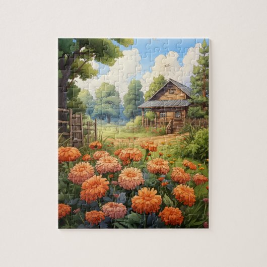 Herbst Blume Marigold Puzzle 110 Stk. 20,3 x 25,4 (Vertikal)