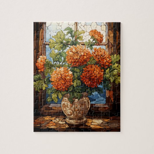 Herbst Blume Marigold Puzzle 110 Stk. 20,3 x 25,4 (Vertikal)
