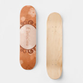 Herbst-Blume Mini-Skateboard Skateboard (Vorderseite)