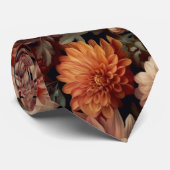 Herbst-Blume Nr. 2 in Schwarz Krawatte (Gerollt)