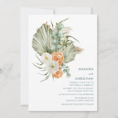 Herbst-Blume Rustikale Hochzeit im Freien Einladung (Vorderseite)