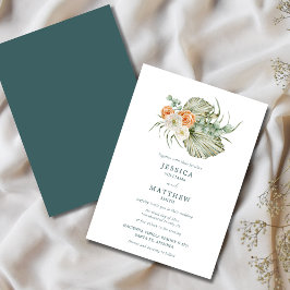 Herbst-Blume Rustikale Hochzeit im Freien Einladung