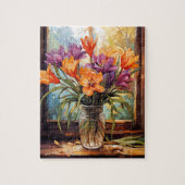 Herbst Blume Saffron Crocus Puzzle 110 Stk. 20,3 x (Vertikal)