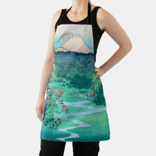 Herbst Blume und Fuji, Hiroshige, Ukiyo-e Schürze