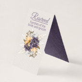 Herbst-Blume und Pampas-Gras vorbehalten Hochzeit (Vorderseite)