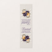 Herbst-Blume und Pampas-Gras vorbehalten Hochzeit (Außenseite Aufgefaltet)